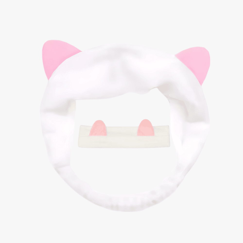 Cute Cat Ear Face Wash Headband - Gummia